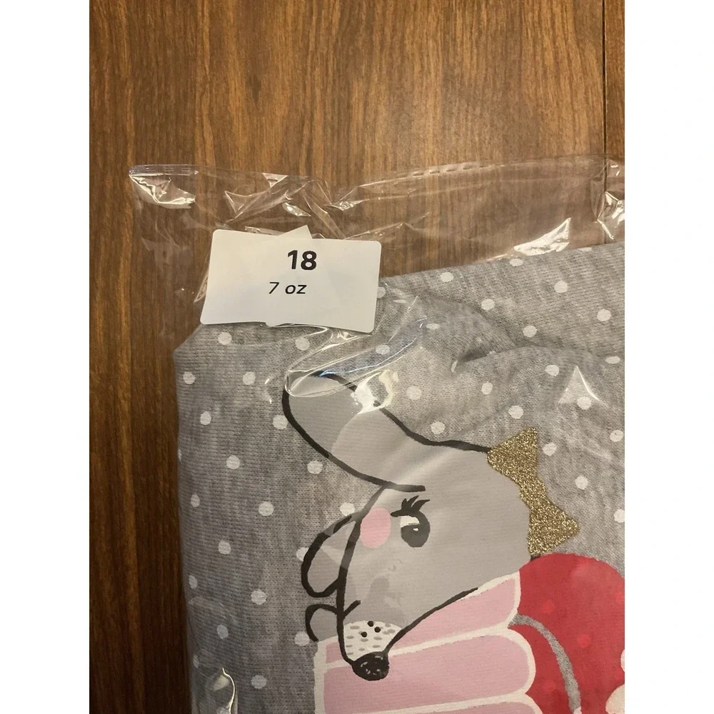 Gymboree Mix N Match Polka Dot Puppy Cupcake Fleece Lined Dress Size 3T NWT‎